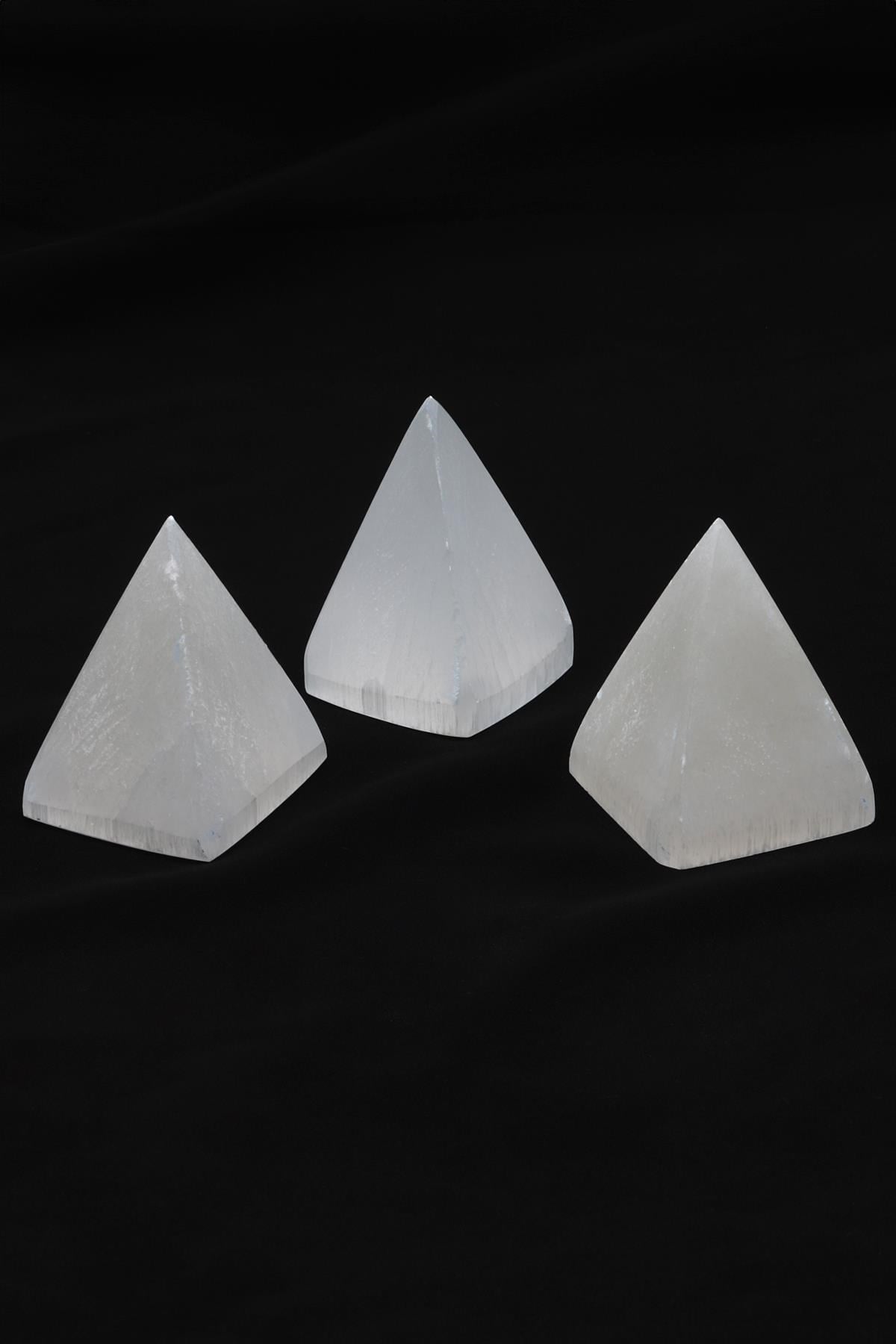 Selenit Doğal Taş Piramit