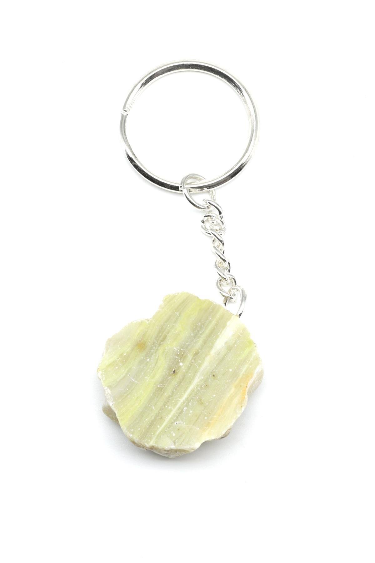 Serpantin Taşı Doğal Taş Anahtarlık