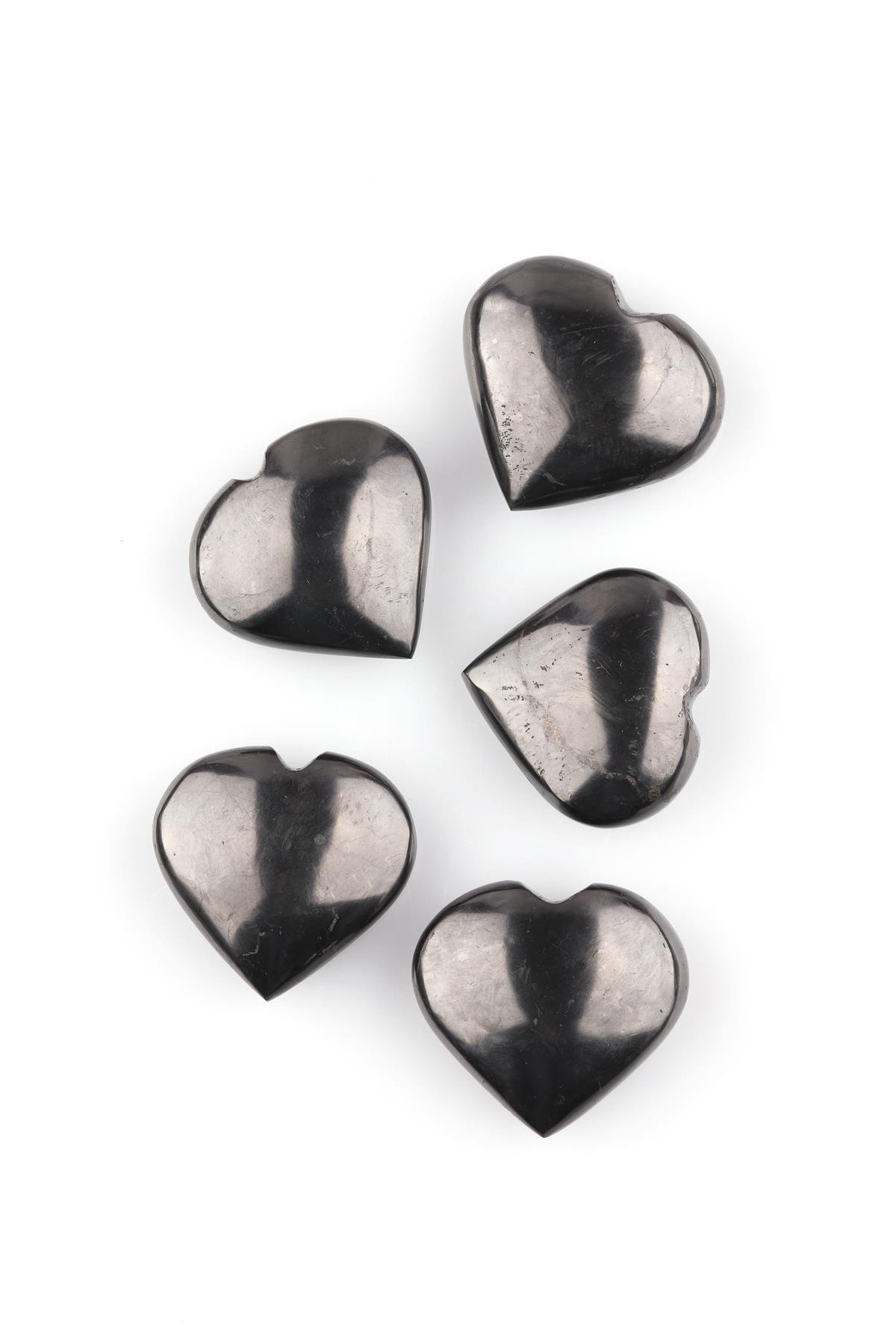 Shungite Doğal Taş Kalp