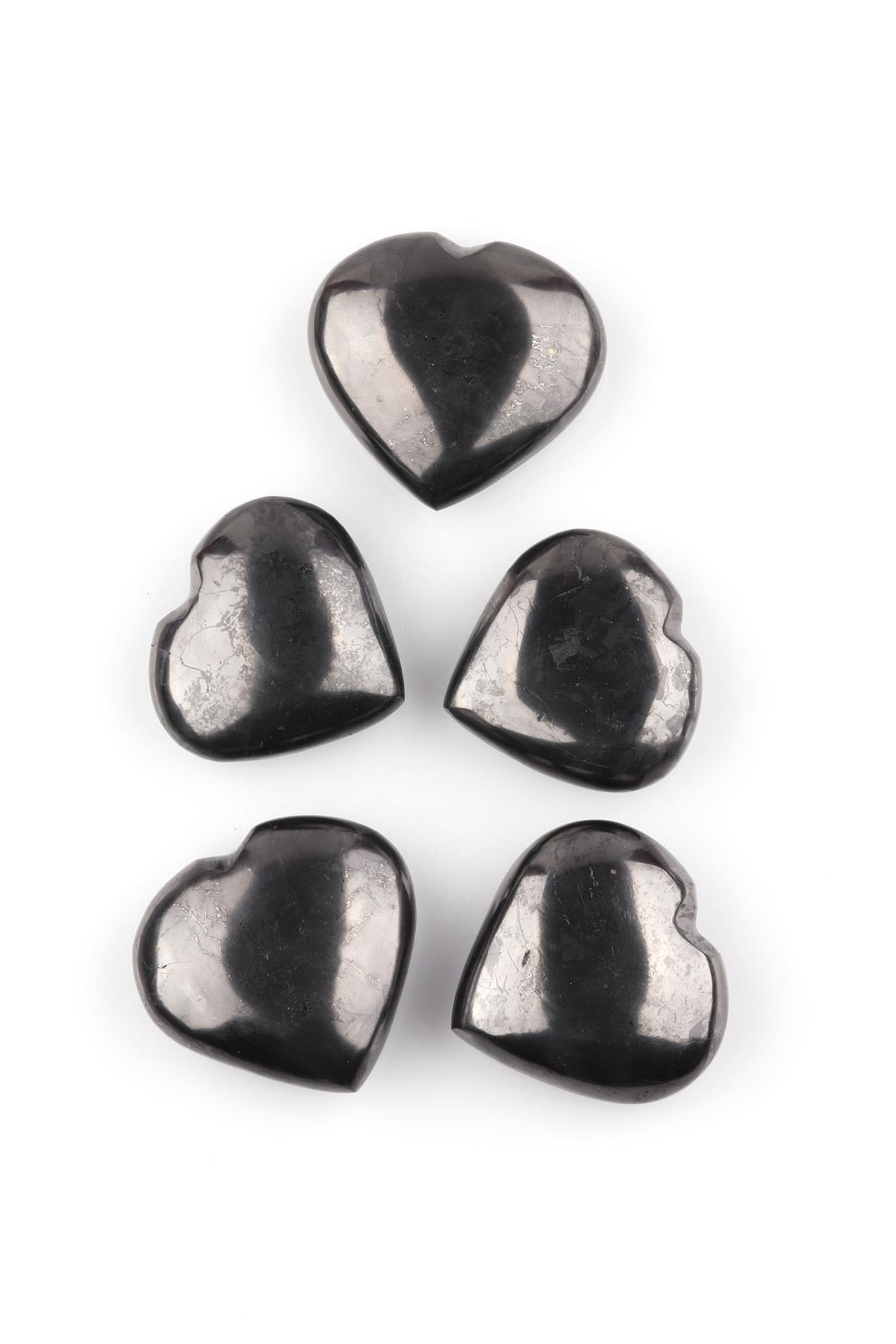 Shungite Doğal Taş Kalp