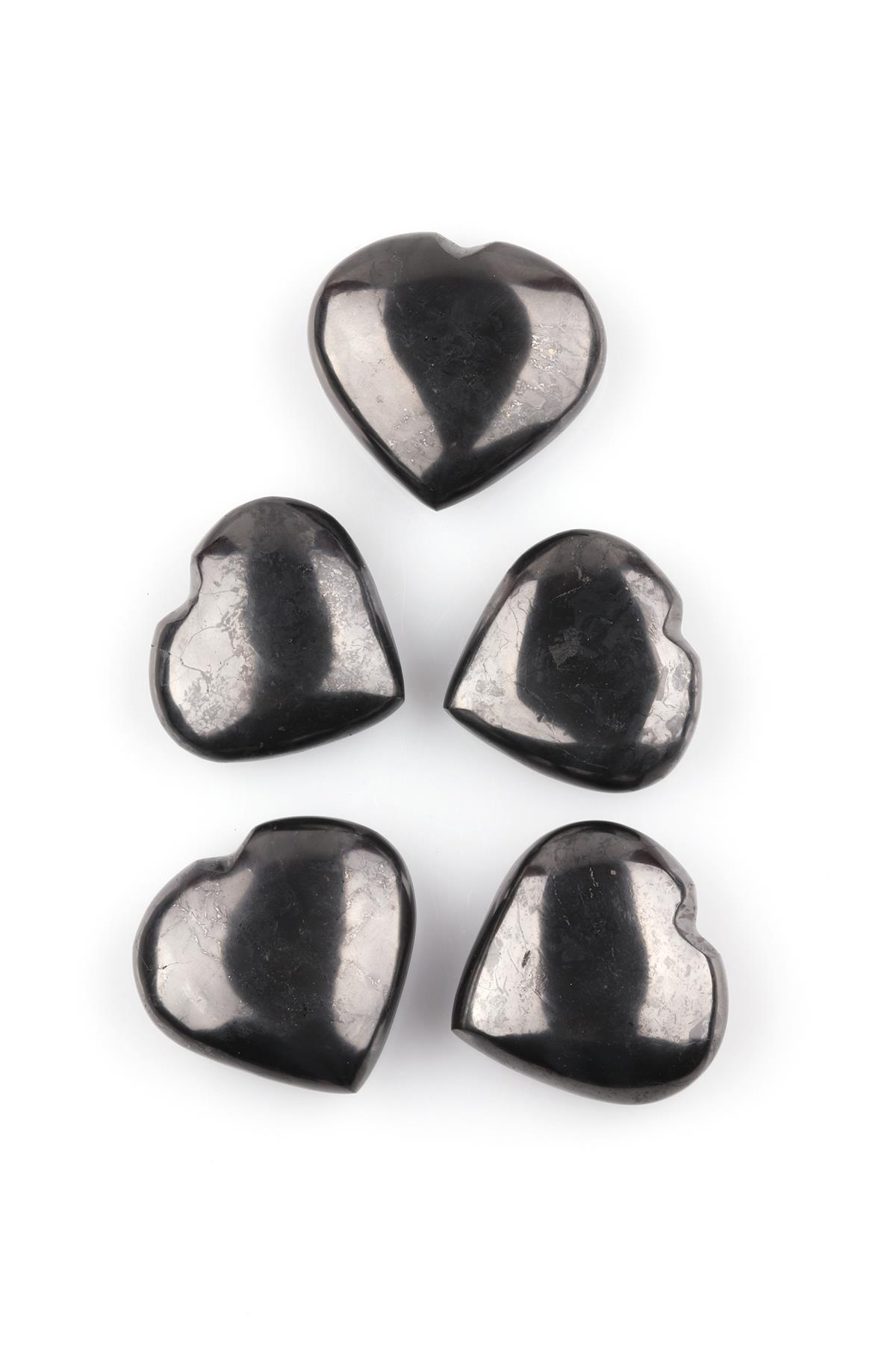 Shungite Doğal Taş Kalp