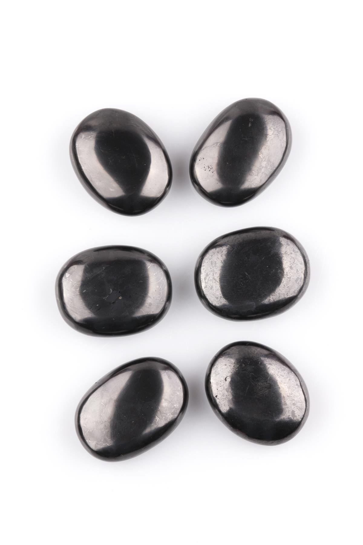 Shungite Doğal Taş Oval Parça