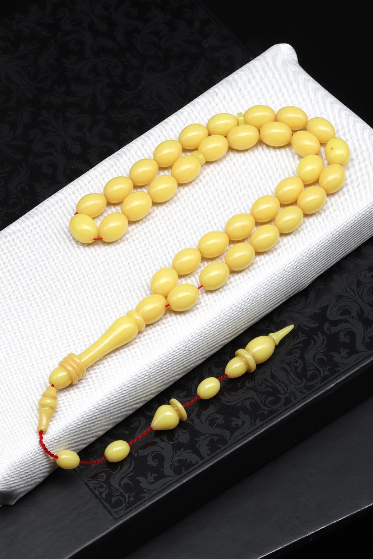 Sıkma Tesbih 8 x 11 mm Badem Kesim