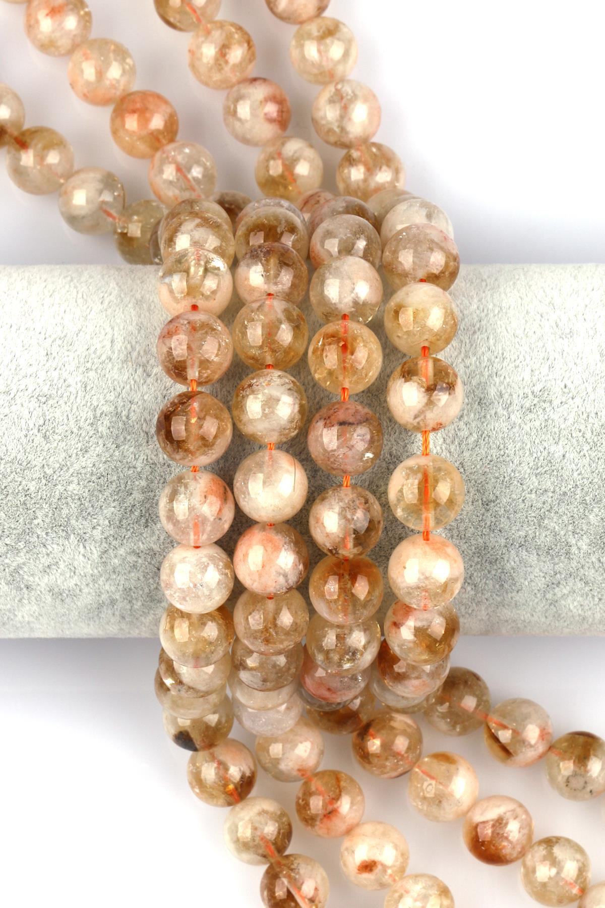 Sitrin Doğal Taş Dizi 10 mm Küre Kesim