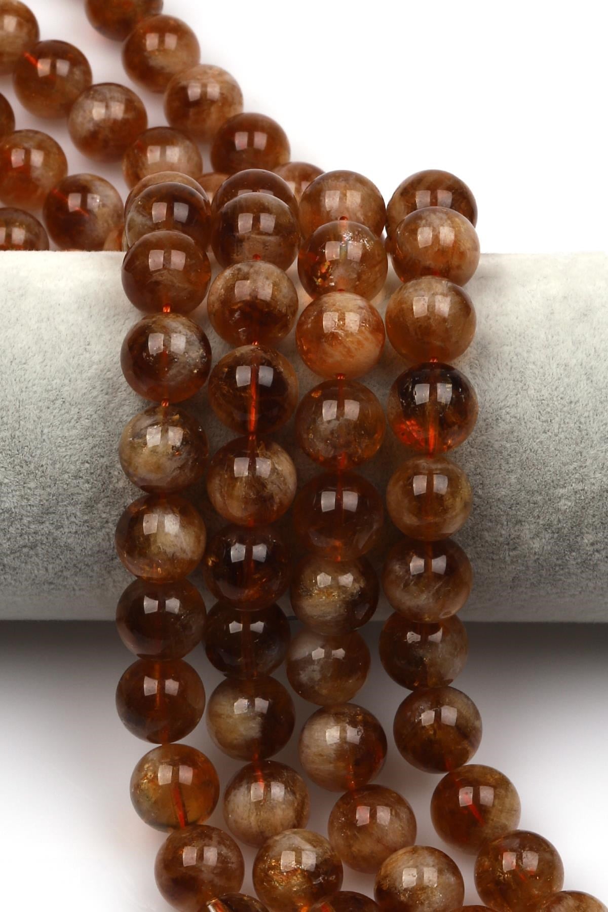 Sitrin Doğal Taş Dizi 12 mm Küre Kesim
