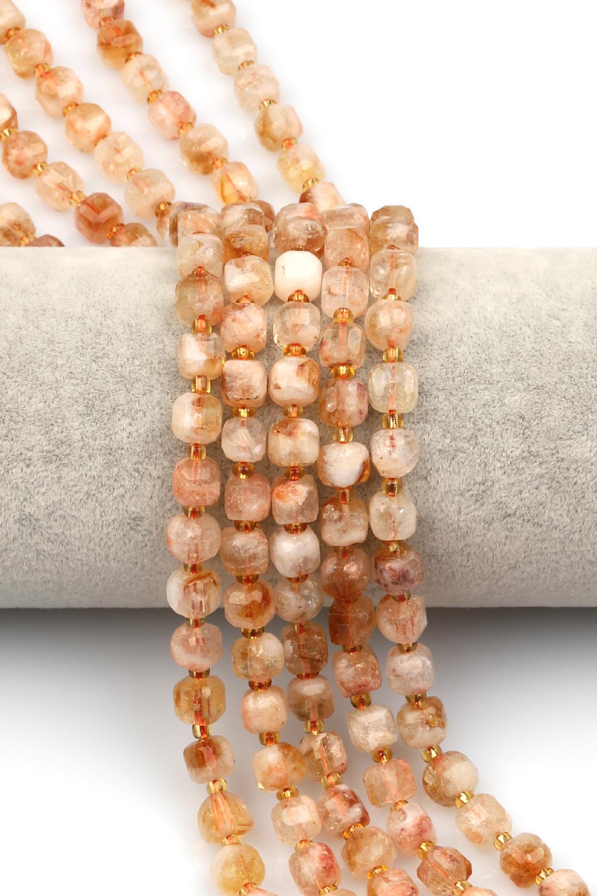 Sitrin Doğal Taş Dizi 6 mm Hexagonel Kesim