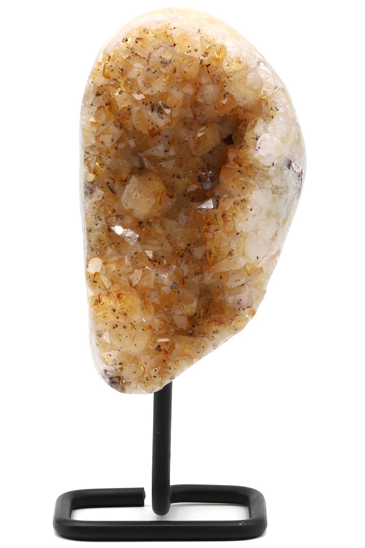 Sitrin Doğal Taş Standlı Ham Parça - 1787 Gr.