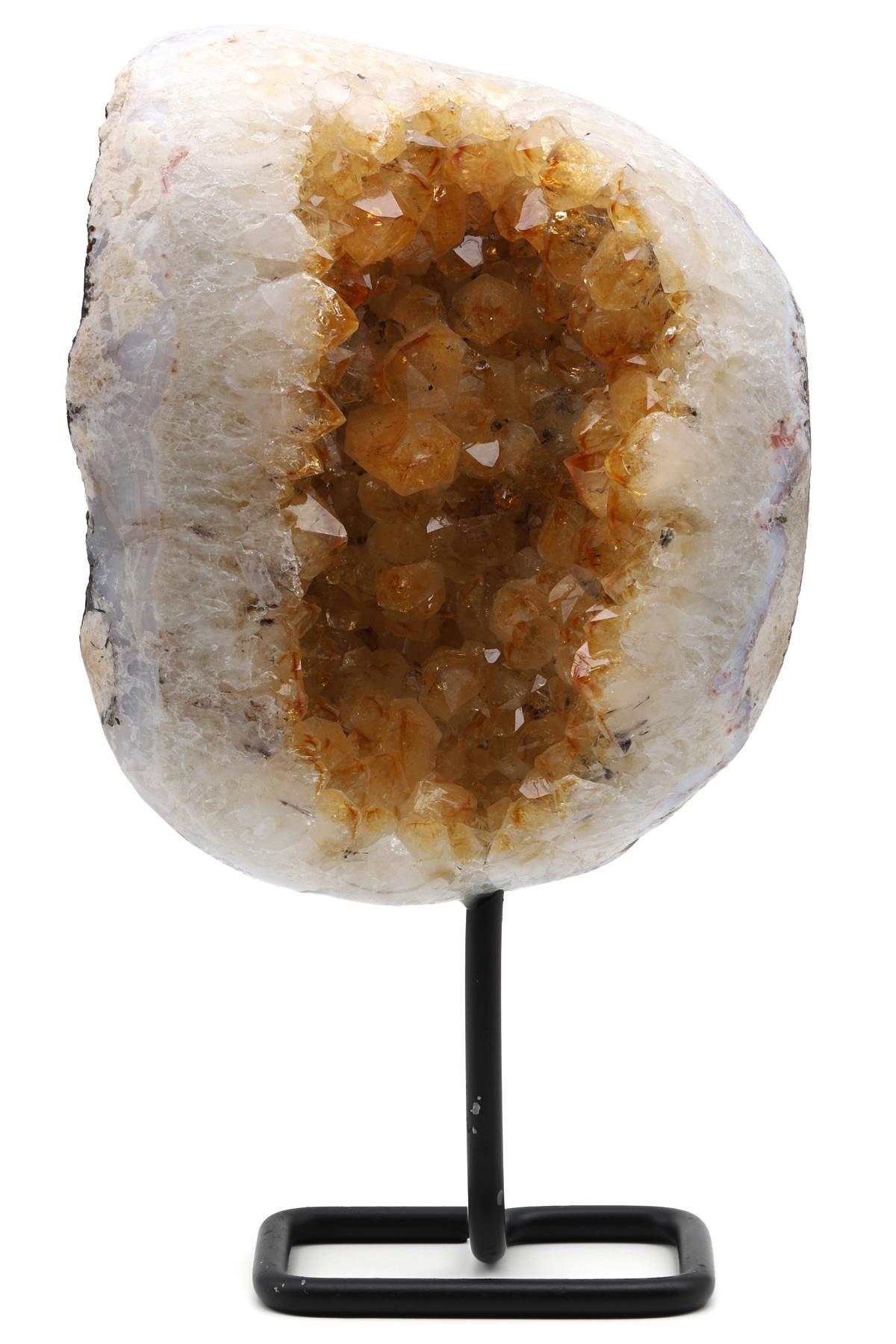 Sitrin Doğal Taş Standlı Ham Parça - 3283 Gr.