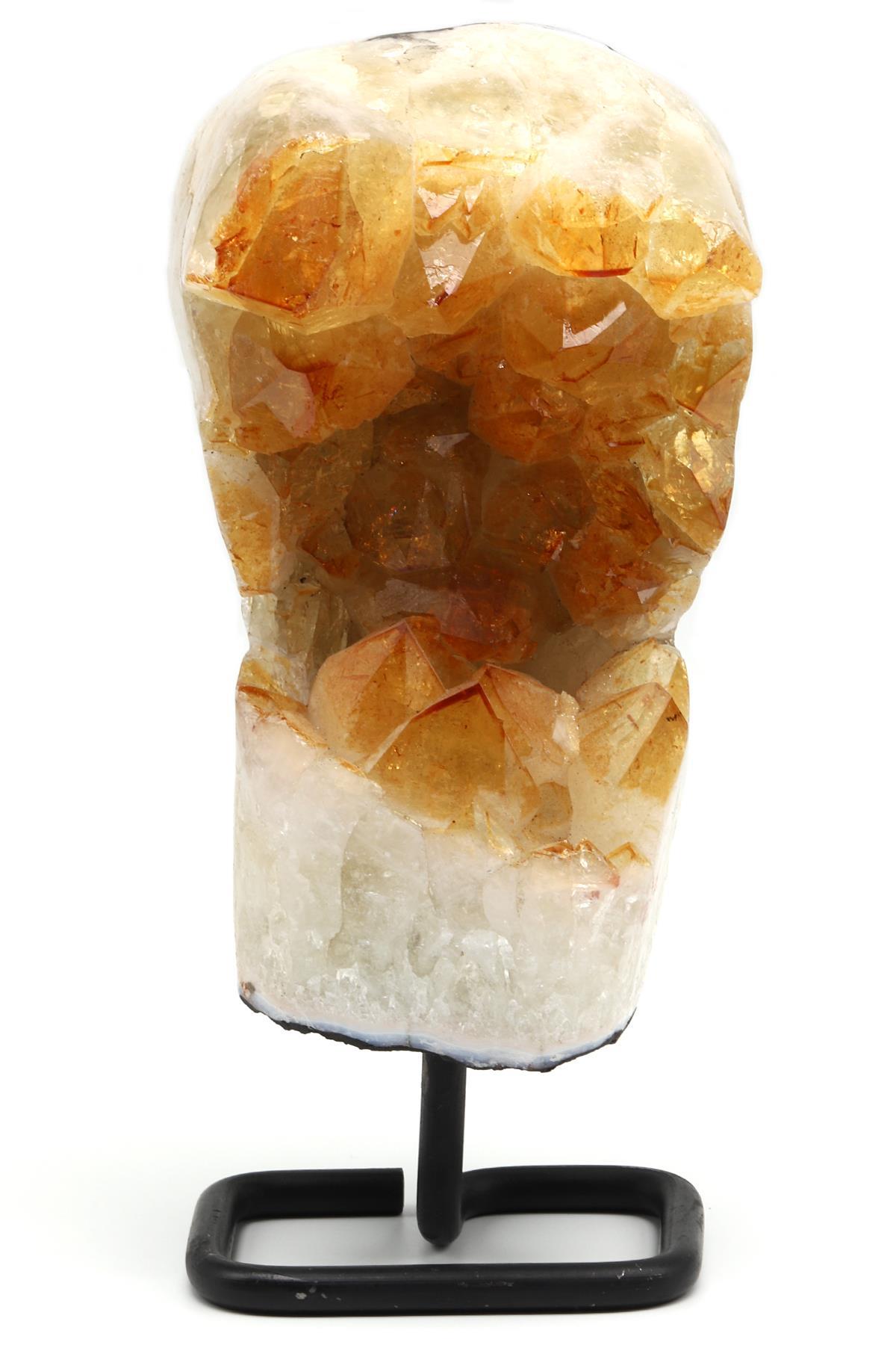 Sitrin Doğal Taş Standlı Ham Parça