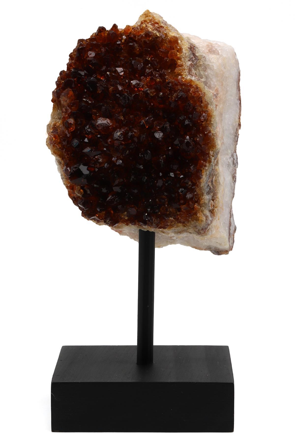 Sitrin Doğal Taş Standlı Ham Parça