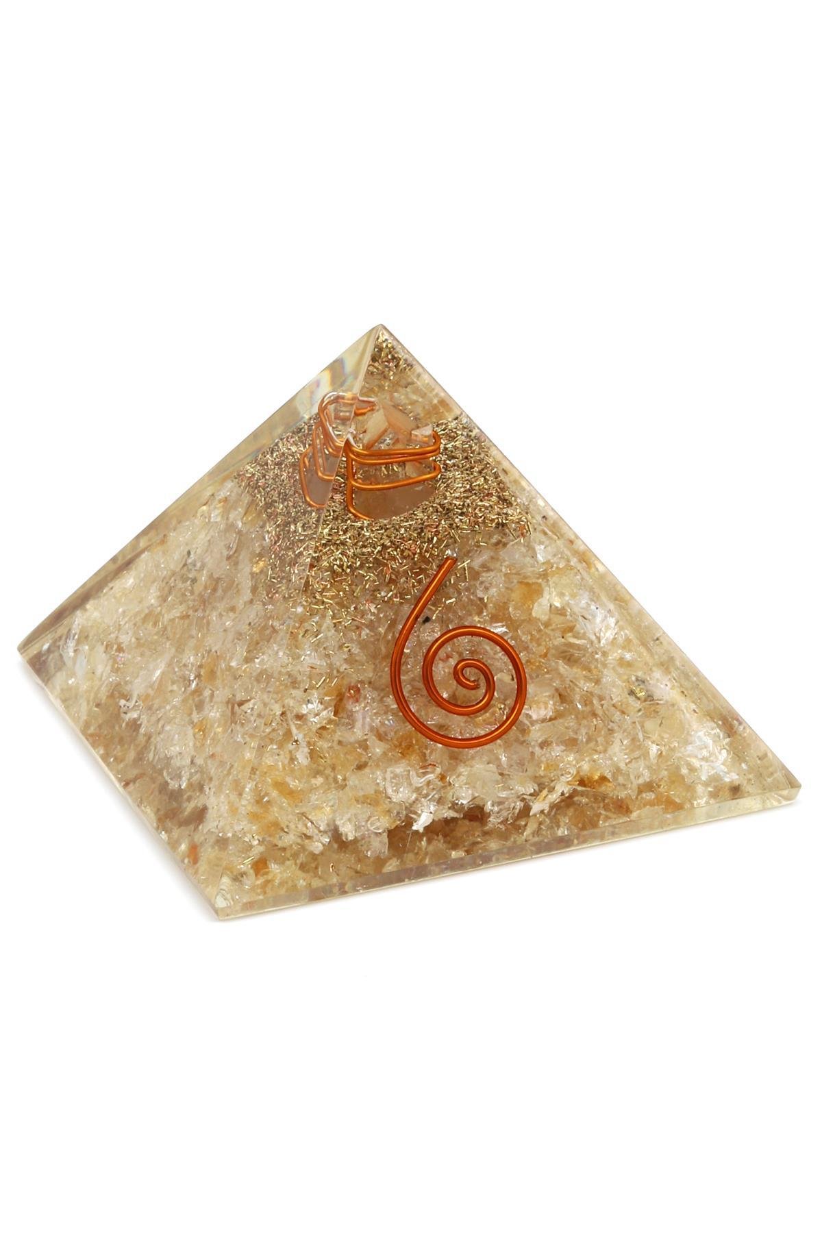 Sitrin Taşından Orgonit Piramit