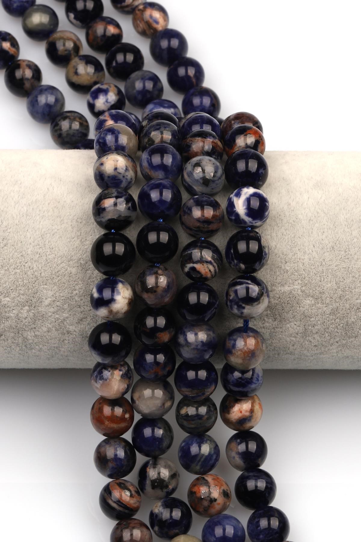 Sodalit (A Kalite) Doğal Taş Dizi 10 mm Küre Kesim