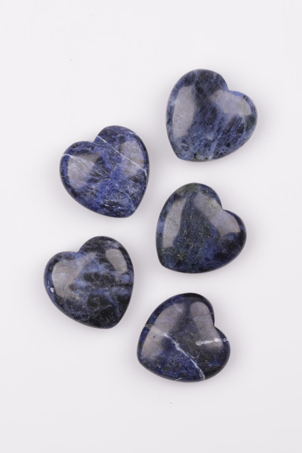 Sodalit Doğal Taş Kalp