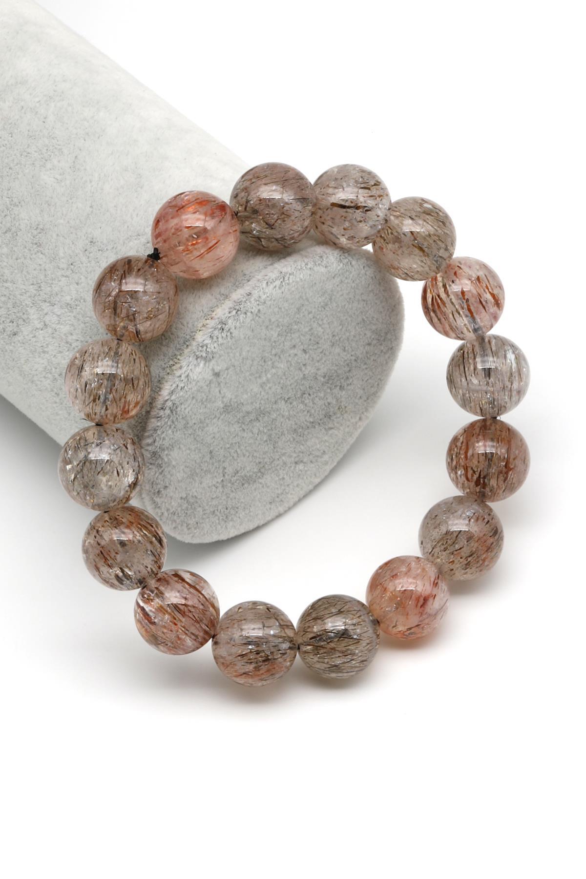 Super Seven Doğal Taş Bileklik 13 mm Küre Kesim