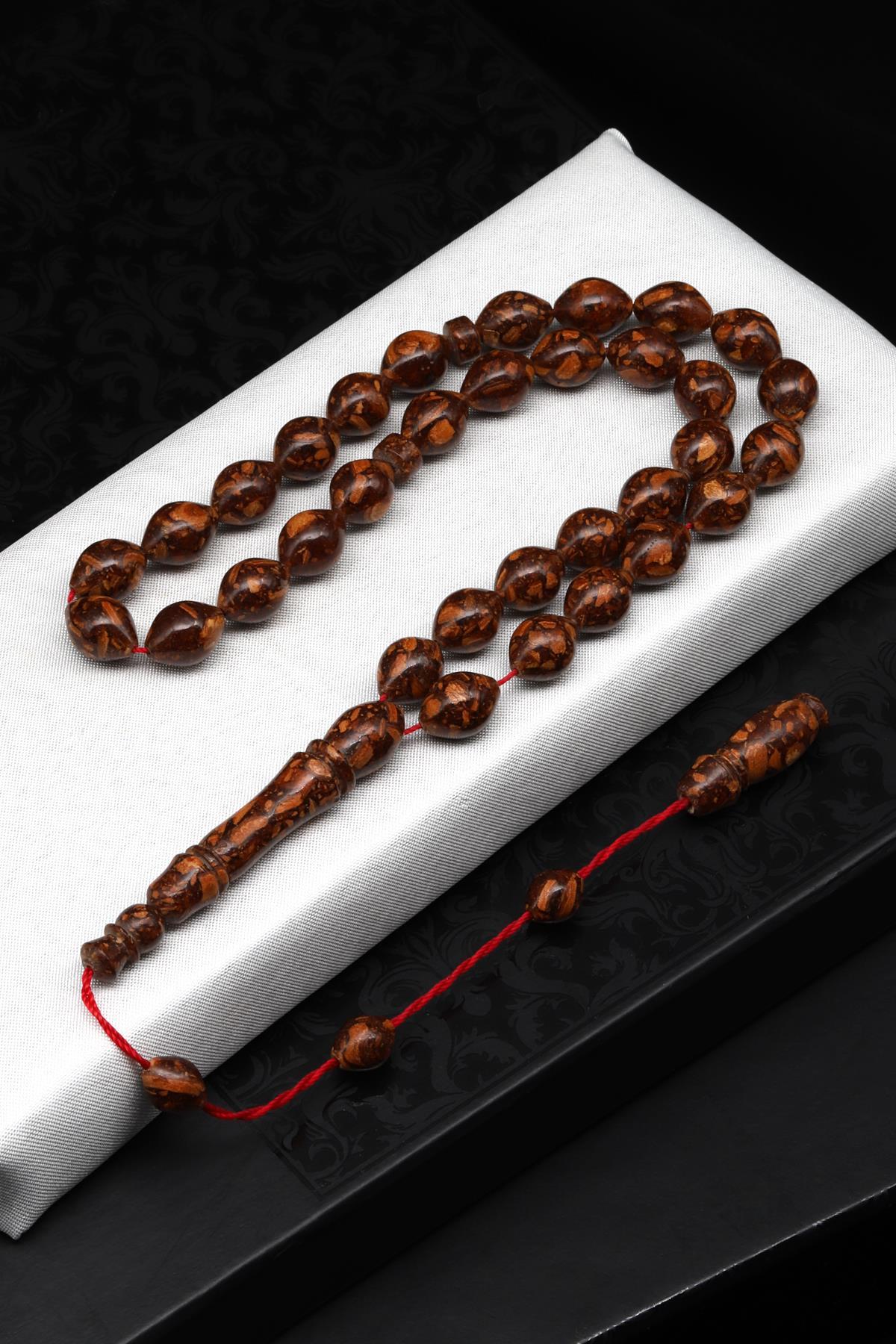 Tarçın Ağacı Kabuğu Tesbih 8 x 11 mm Arpa Kesim