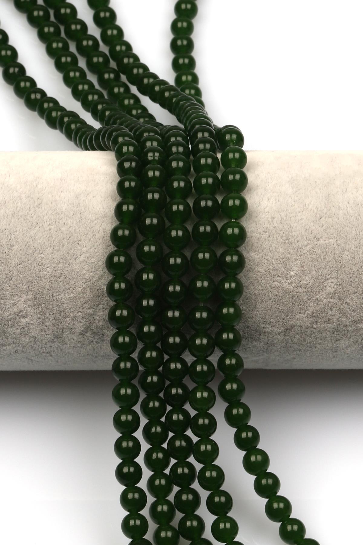 Tayvan Yeşim Doğal Taş Dizi 6 mm Küre Kesim