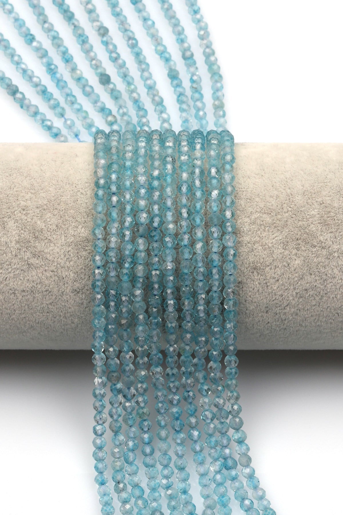 Topaz Doğal Taş Dizi 3 mm Fasetli Küre Kesim - DZ-1349