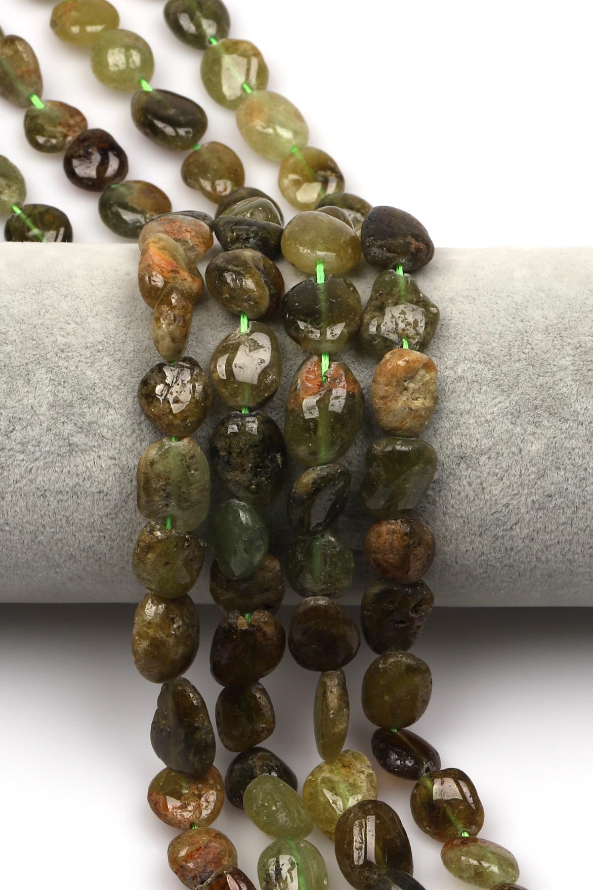 Tsavorit Doğaltaş Dizi 10 x 14 mm Özel Kesim