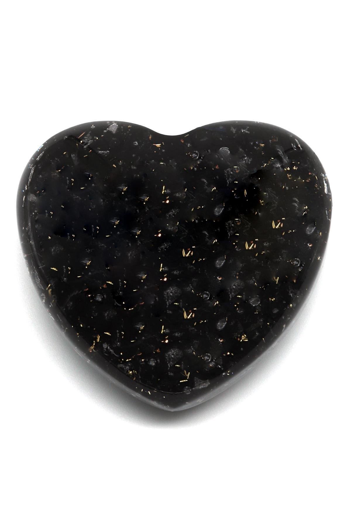 Turmalin Taşından Orgonit Kalp