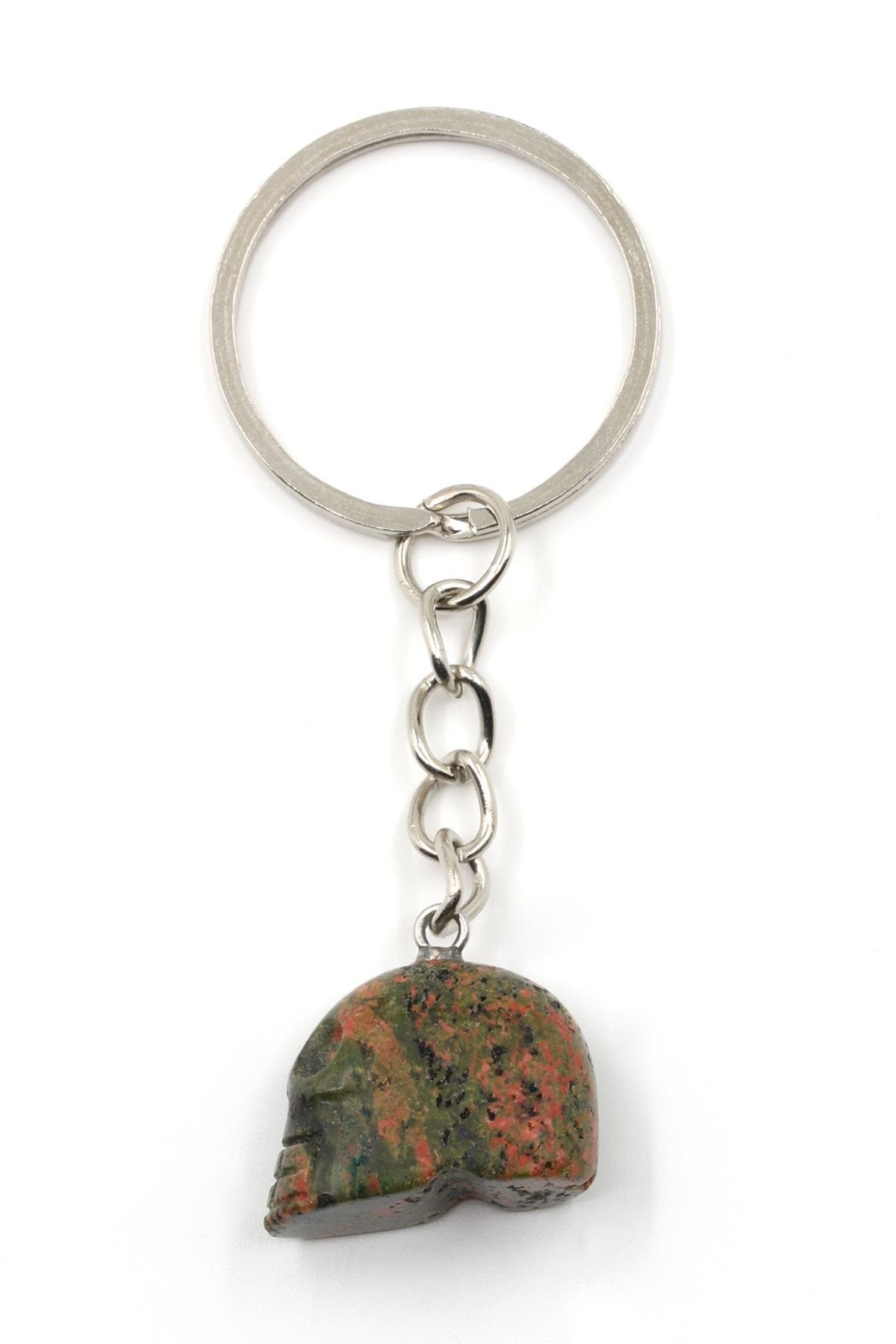 Unakit Doğal Taş Kuru Kafa Model Anahtarlık