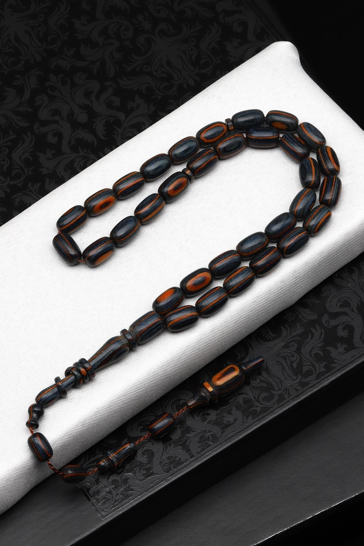 Usta İşçilikli Kafur Ağacı Tesbih 6 x 11 mm Kapsül Kesim