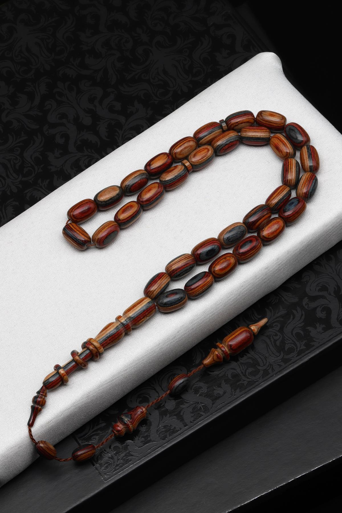 Usta İşçilikli Kafur Ağacı Tesbih 7 x 11 mm Kapsül Kesim