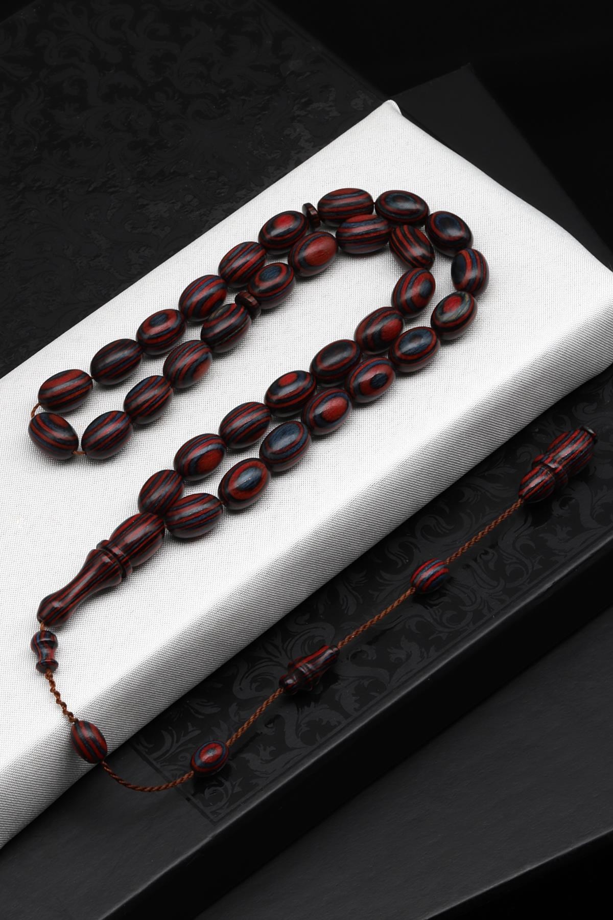 Usta İşçilikli Kafur Ağacı Tesbih 7 x 11 mm Kapsül Kesim