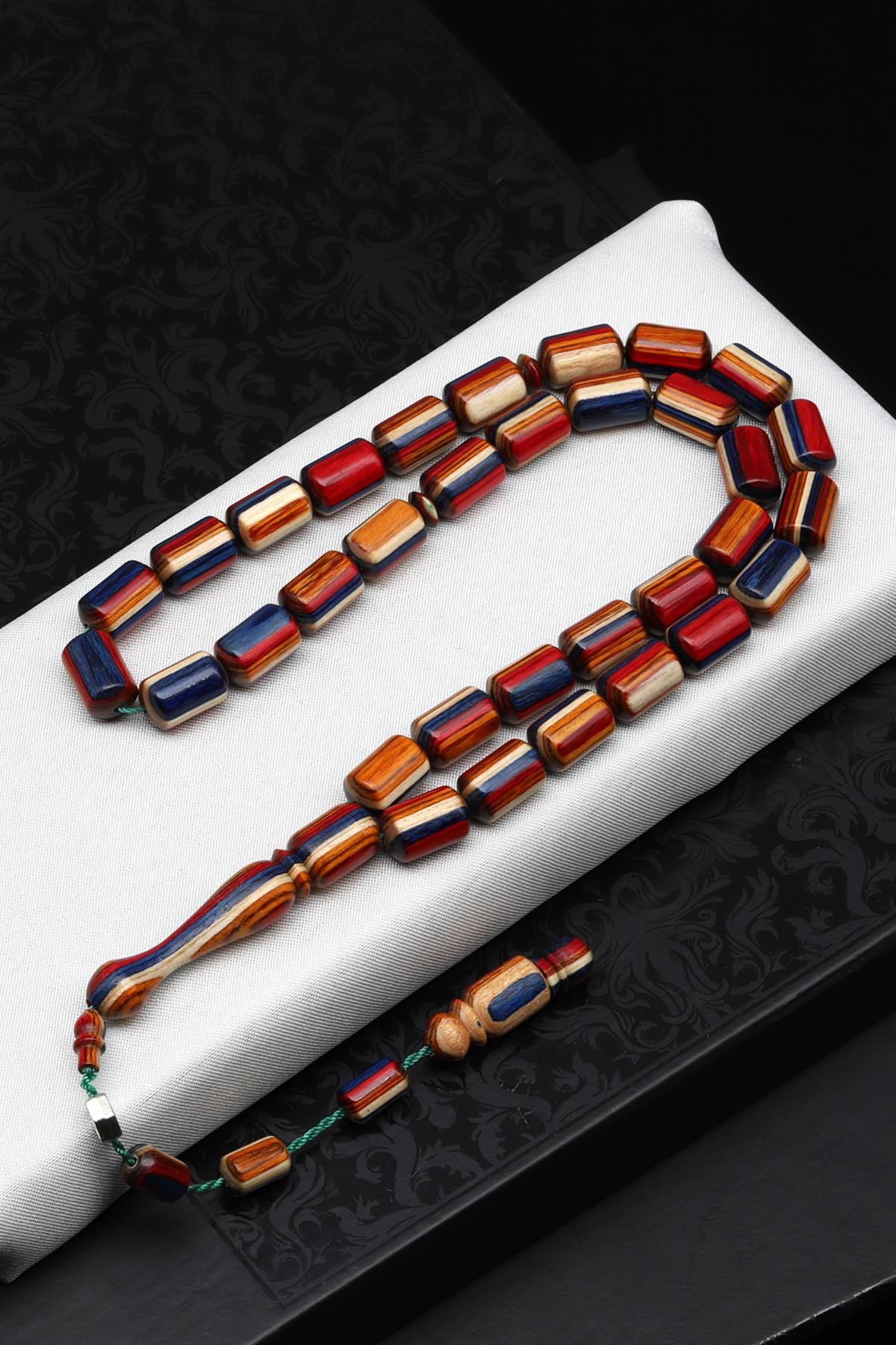 Usta İşçilikli Kafur Ağacı Tesbih 7 x 12 mm Kapsül Kesim