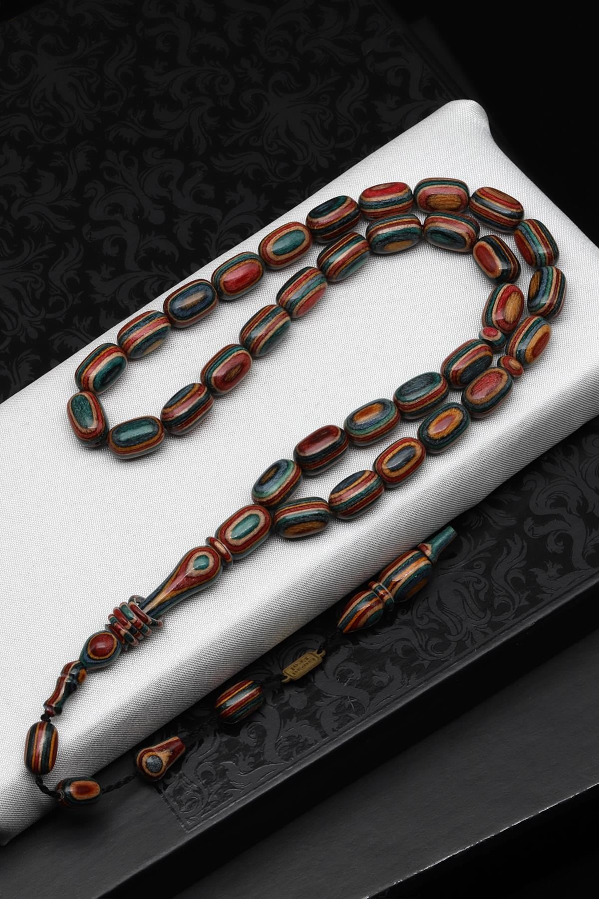 Usta İşçilikli Kafur Ağacı Tesbih 7 x 12 mm Kapsül Kesim