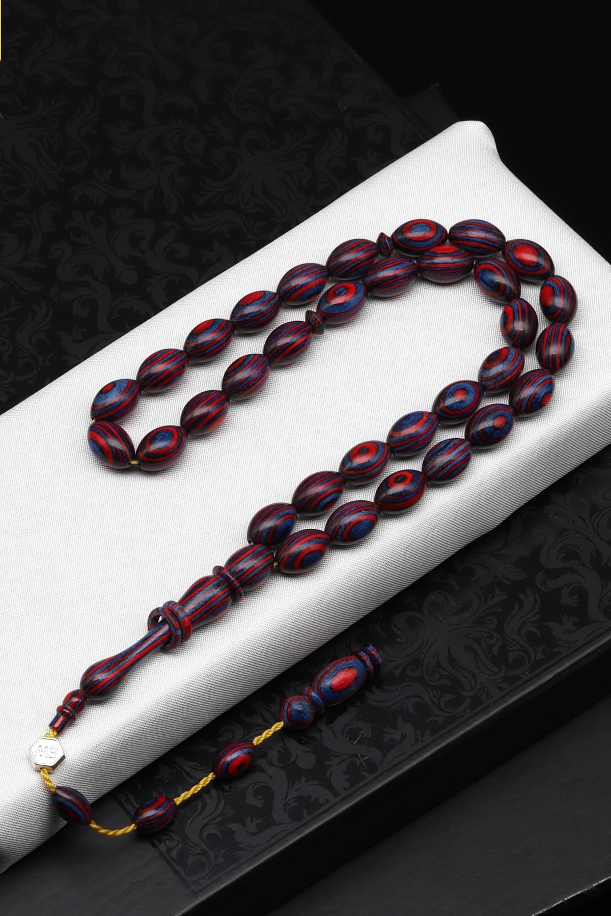 Usta İşçilikli Kafur Ağacı Tesbih 8 x 13 mm Arpa Kesim