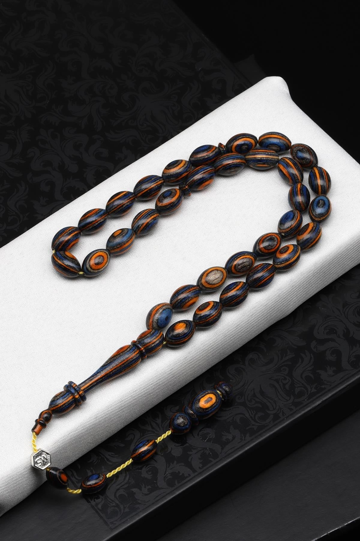 Usta İşçilikli Kafur Ağacı Tesbih 8 x 13 mm Arpa Kesim