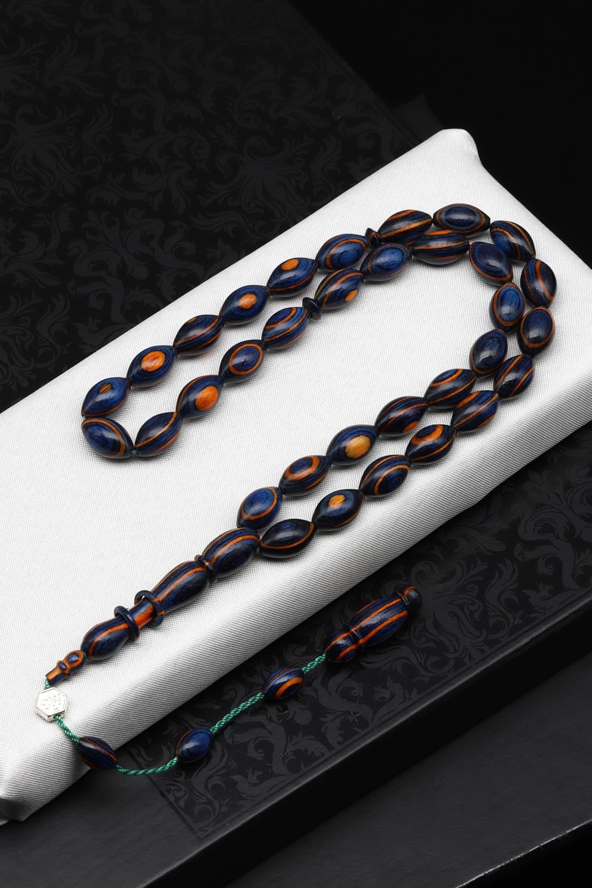 Usta İşçilikli Kafur Ağacı Tesbih 8 x 13 mm Arpa Kesim