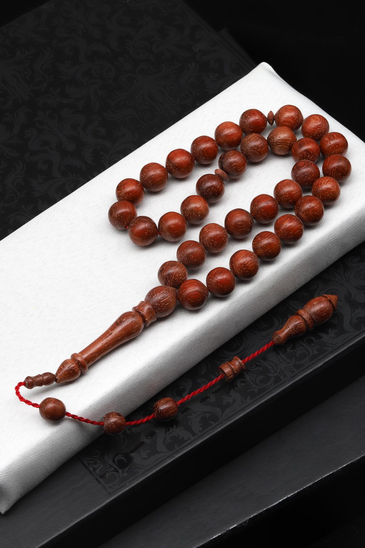 Usta İşçilikli Kan Ağacı Tesbih 10 x 10 mm İstanbul Kesim