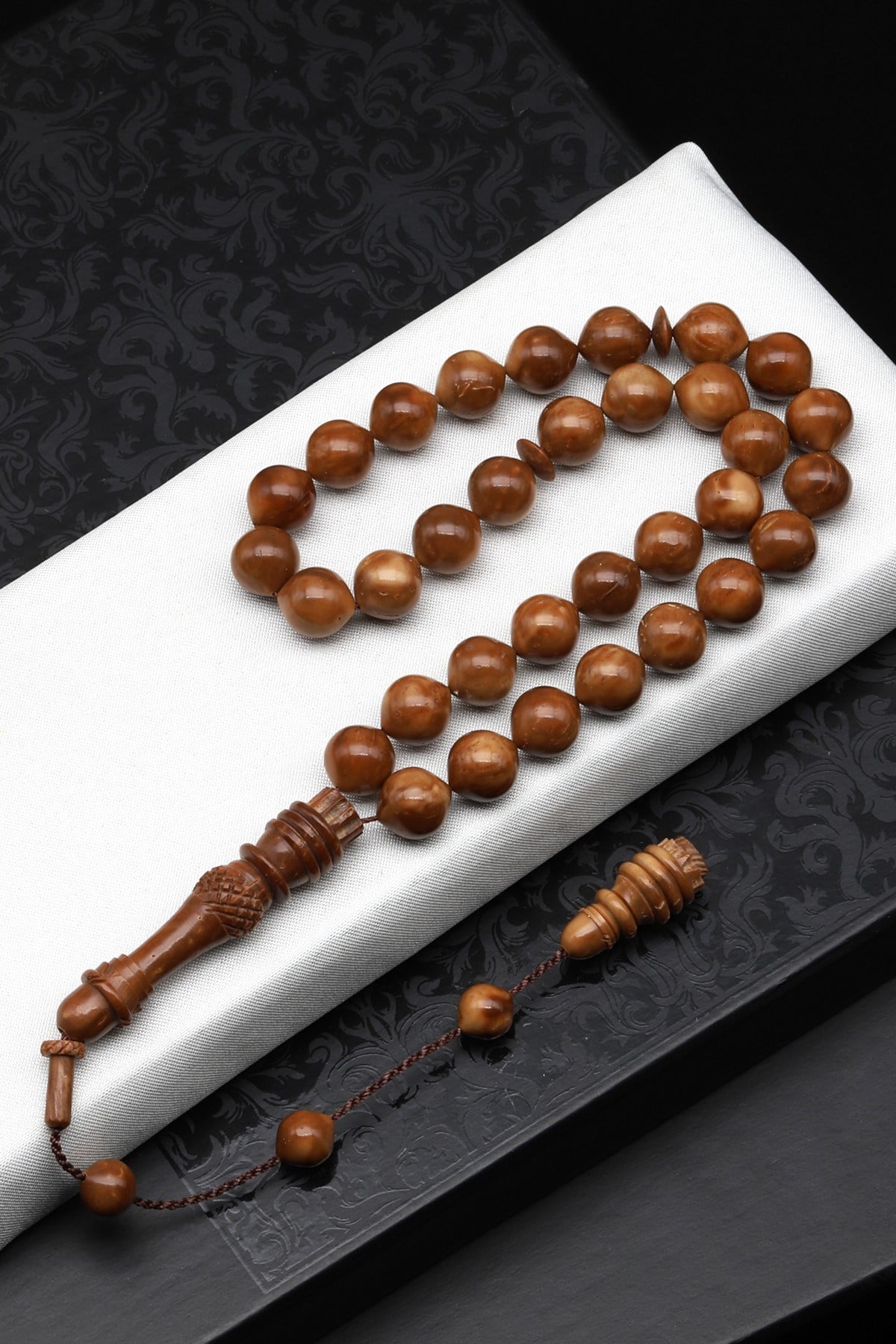 Usta İşçilikli Kuka Ağacı Tesbih 10 mm İstanbul Kesim - T-1806