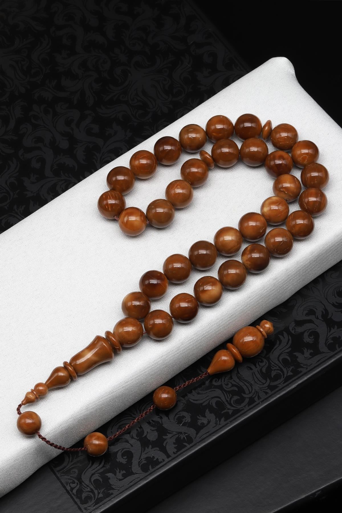 Usta İşçilikli Kuka Ağacı Tesbih 10 mm Küre Kesim