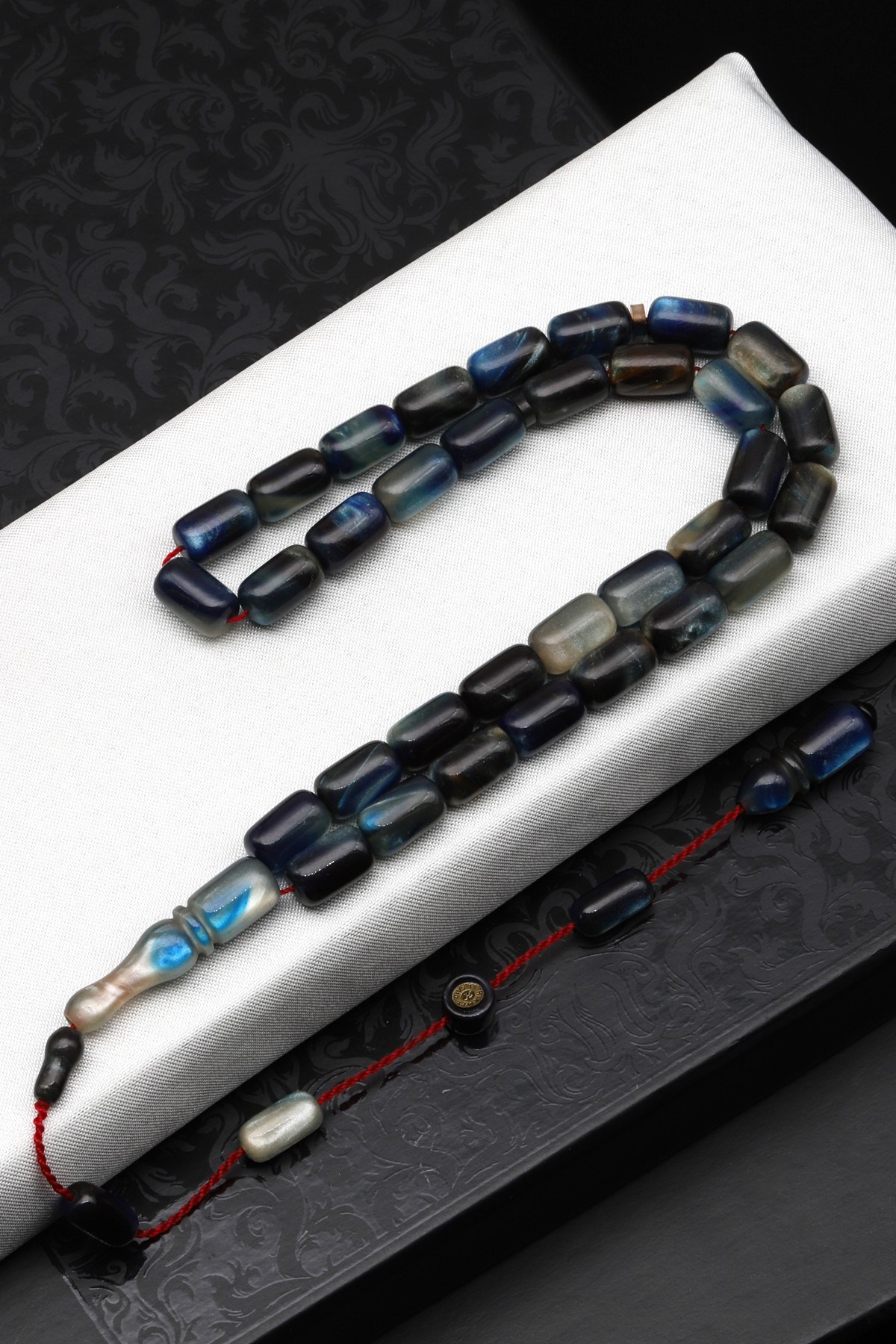 Usta İşçilikli Sıkma Tesbih 6 x 10 mm Kapsül Kesim - T-1620