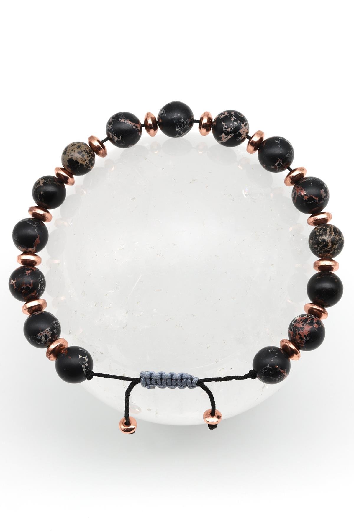 Varisit Doğal Taş Makrome Örme Bileklik