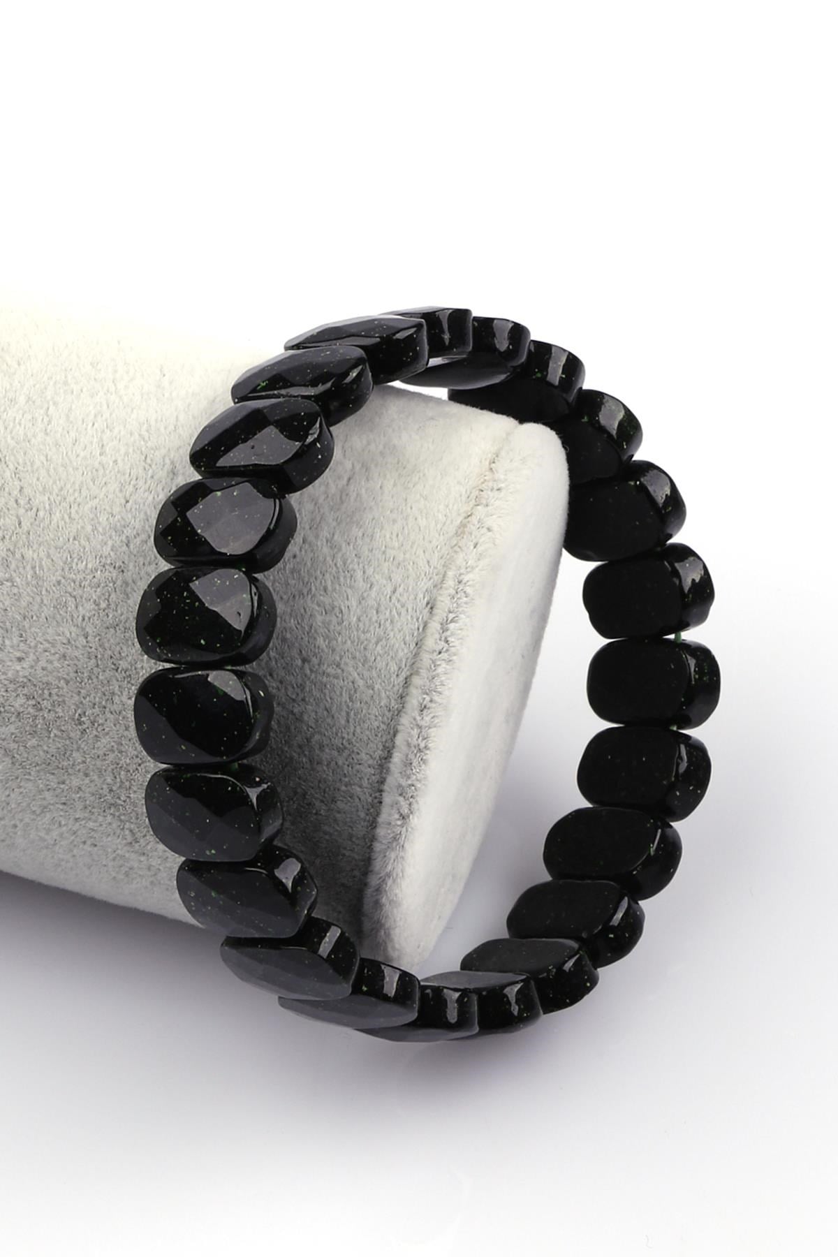 Yeşil Yıldız Taşı Bileklik 9 x 14 mm Özel Kesim