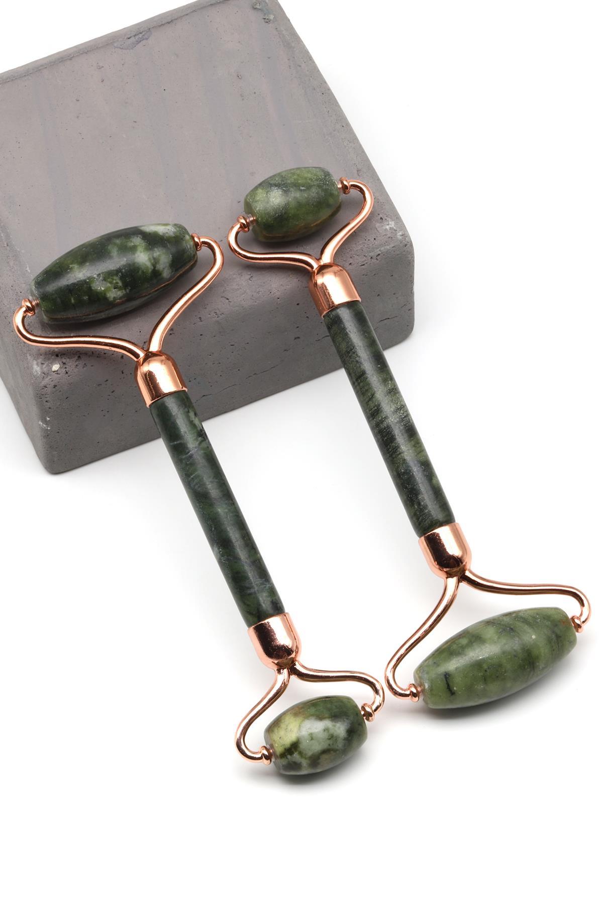 Yeşim Doğal Taş Masaj Taşı - Face Roller