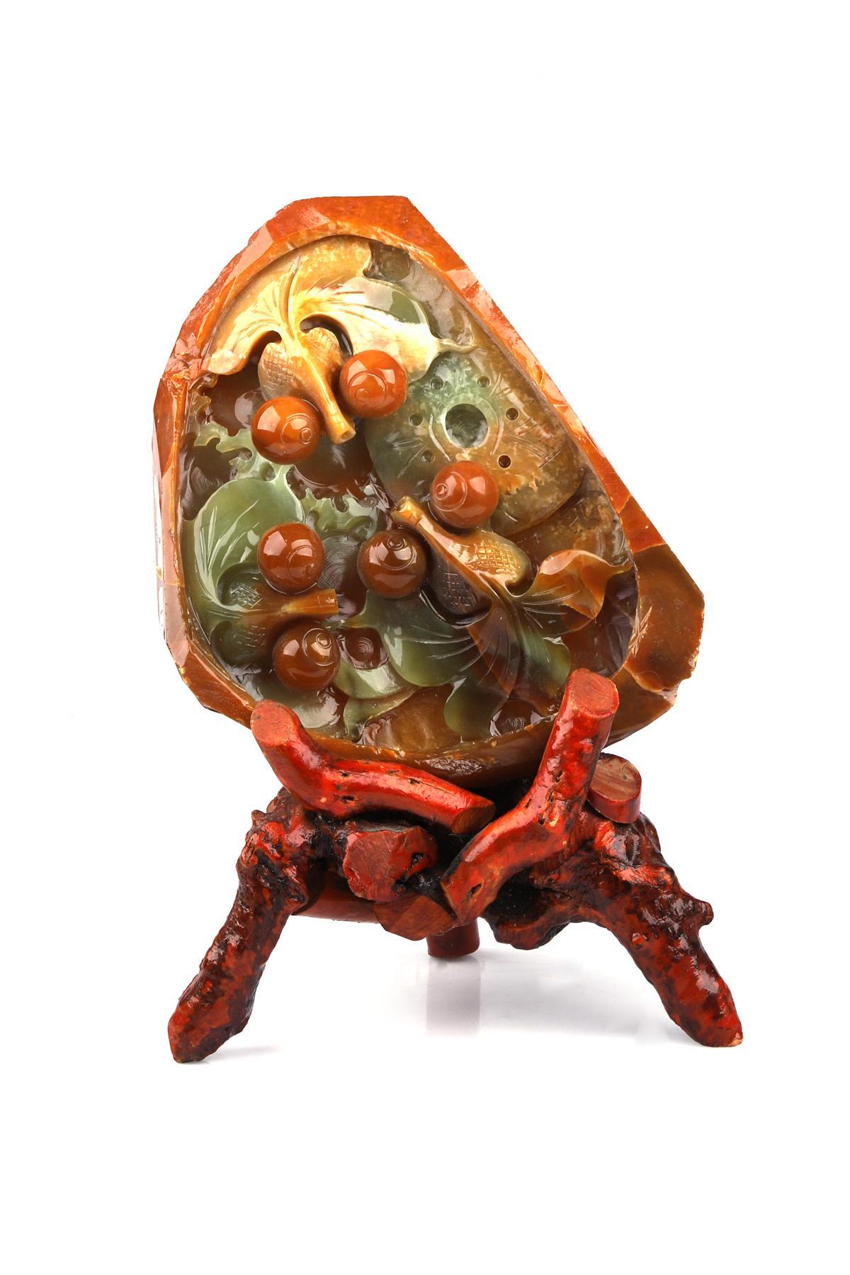 Yeşim Taşı Özel Standlı Dekoratif Parça