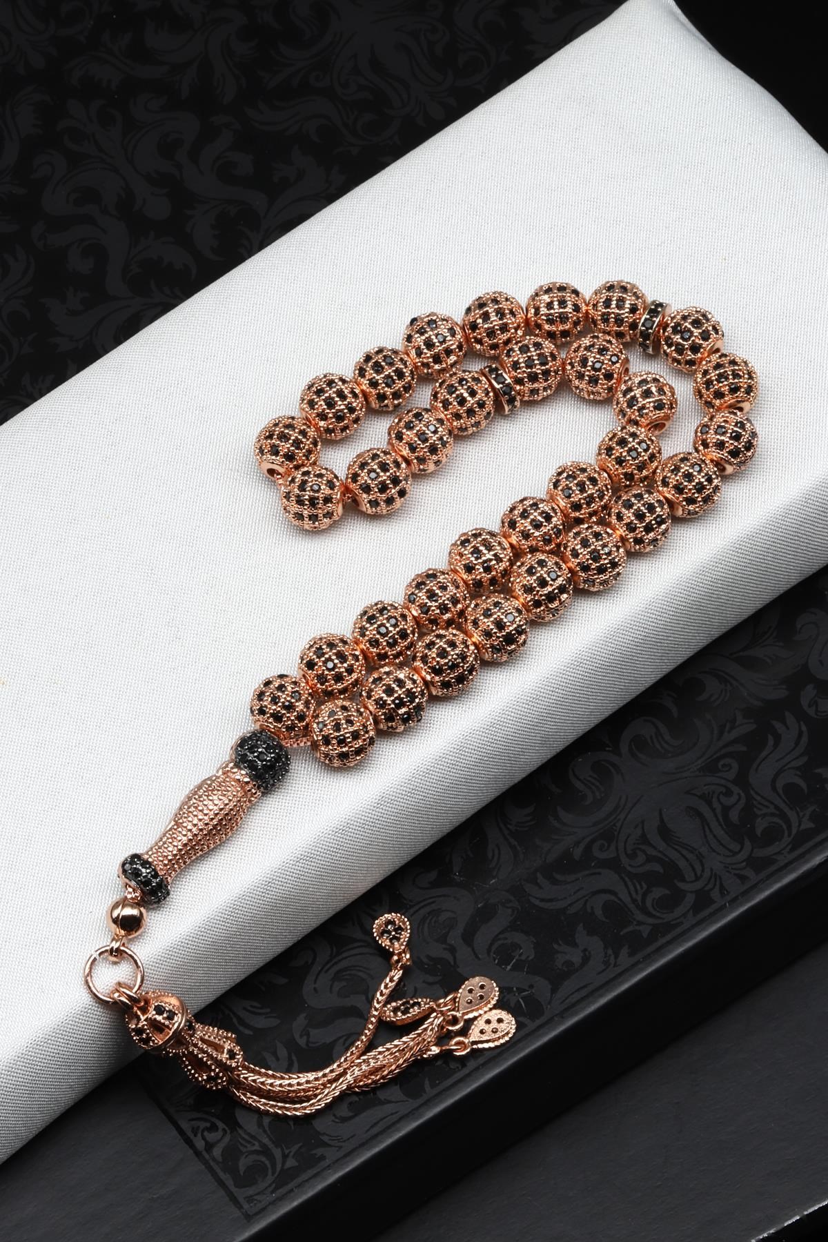 Zirkon Taş Süslemeli Tesbih