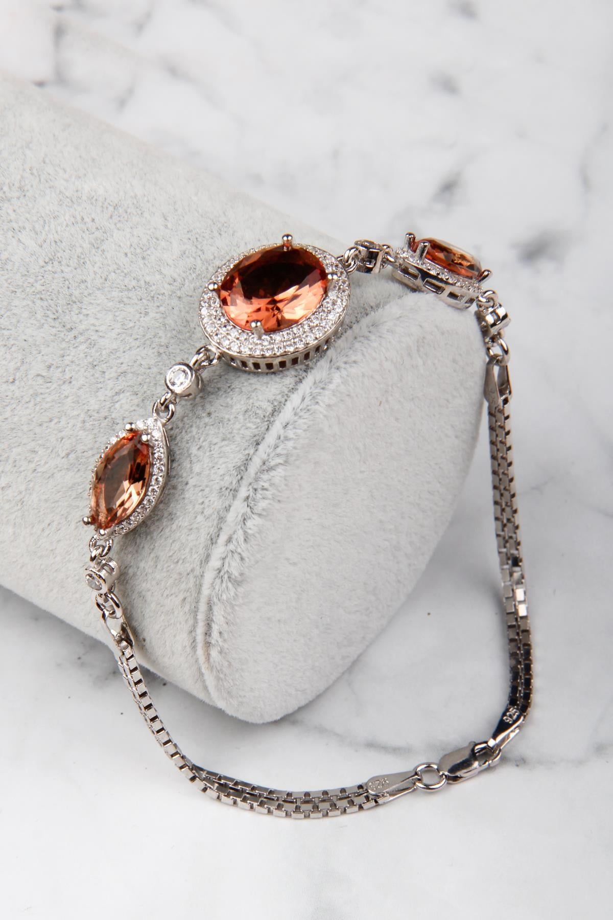 Zultanit 925 Ayar Gümüş Bileklik 