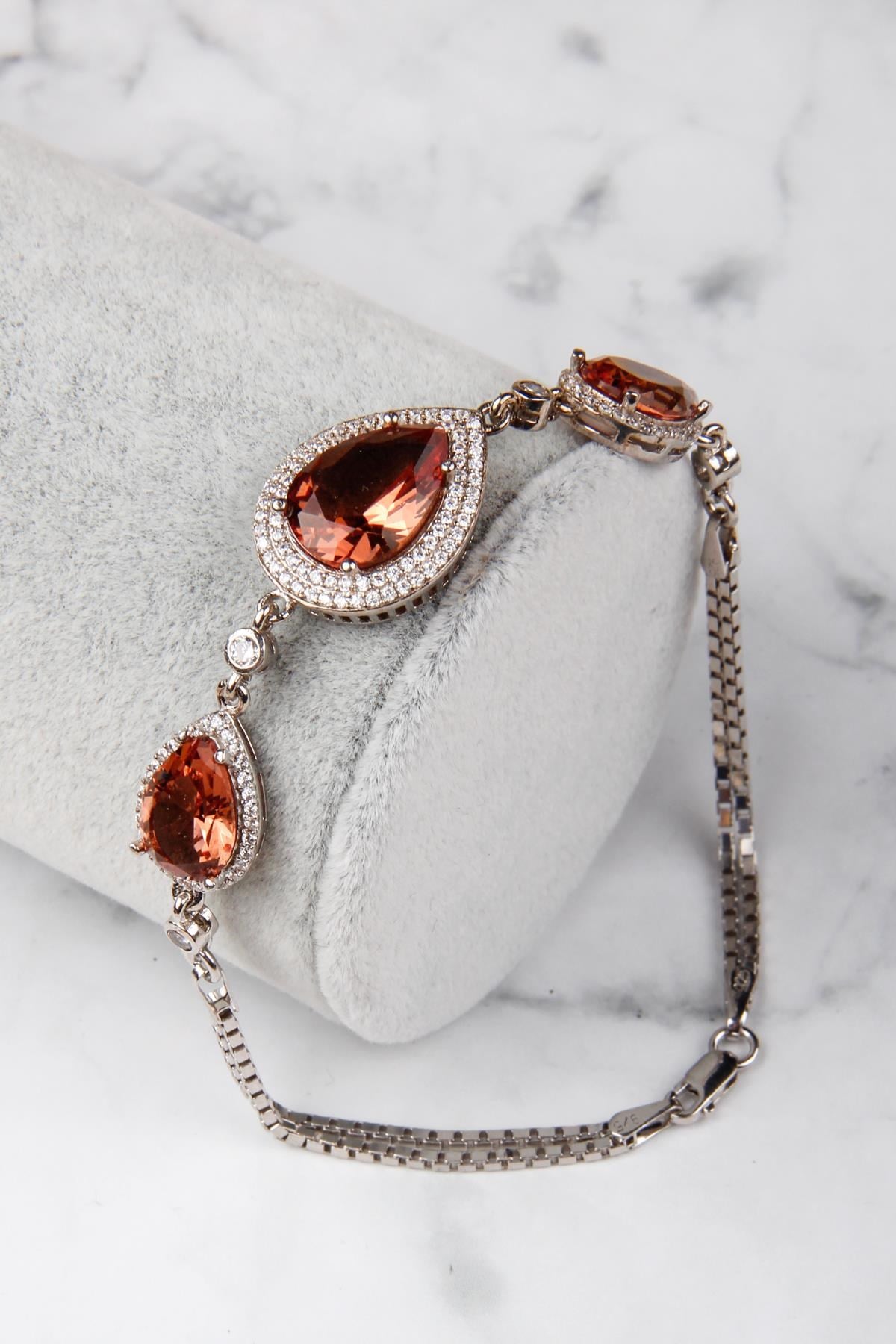 Zultanit 925 Ayar Gümüş Bileklik 