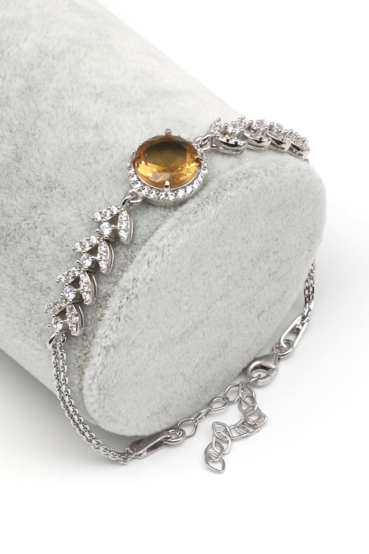 Zultanit 925 Ayar Gümüş Bileklik 