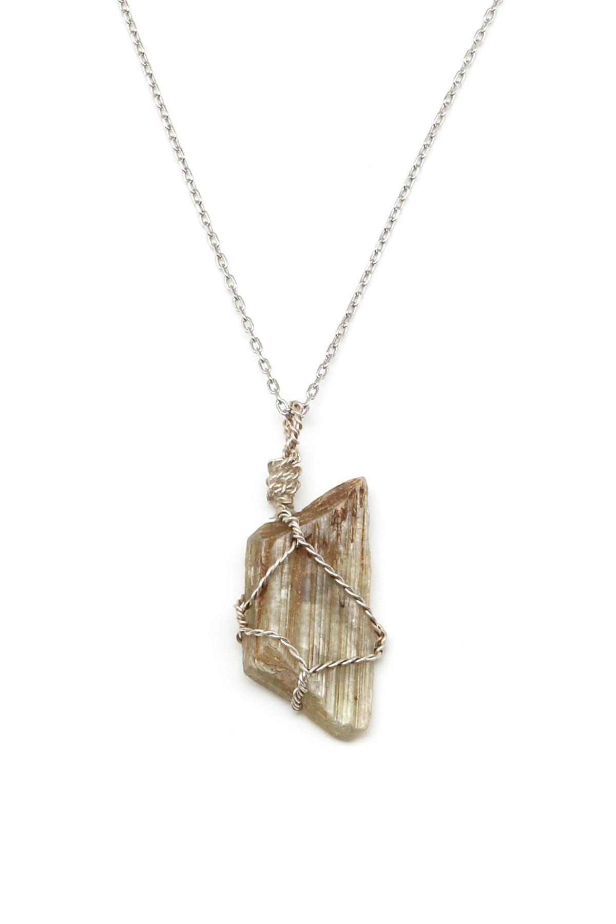 Zultanit Doğal Taş 925 Ayar Gümüş Kolye