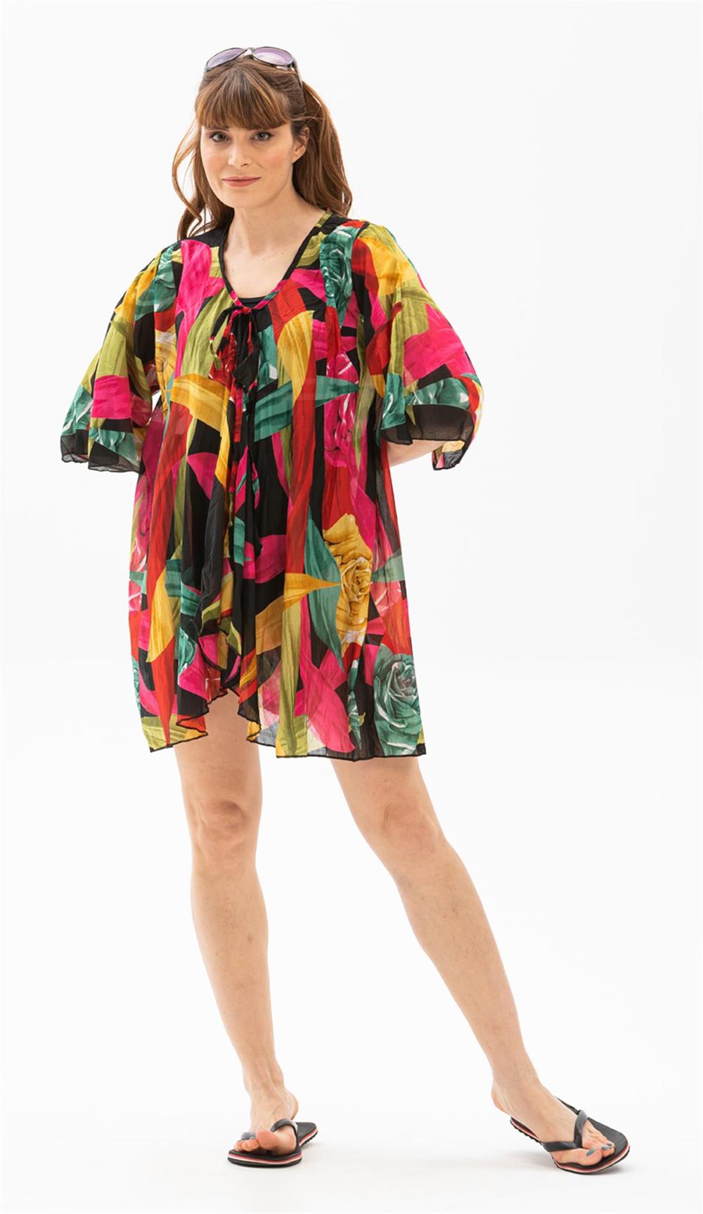 Side Vual Pareo Siyah 6125