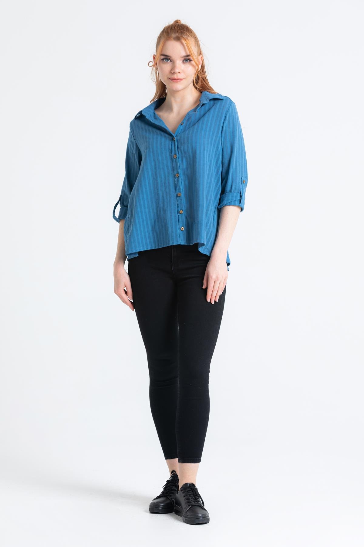 Peyker Gömlek İndigo indg