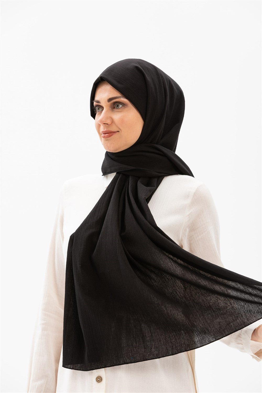 Toptan Şile Bezi Şal Siyah