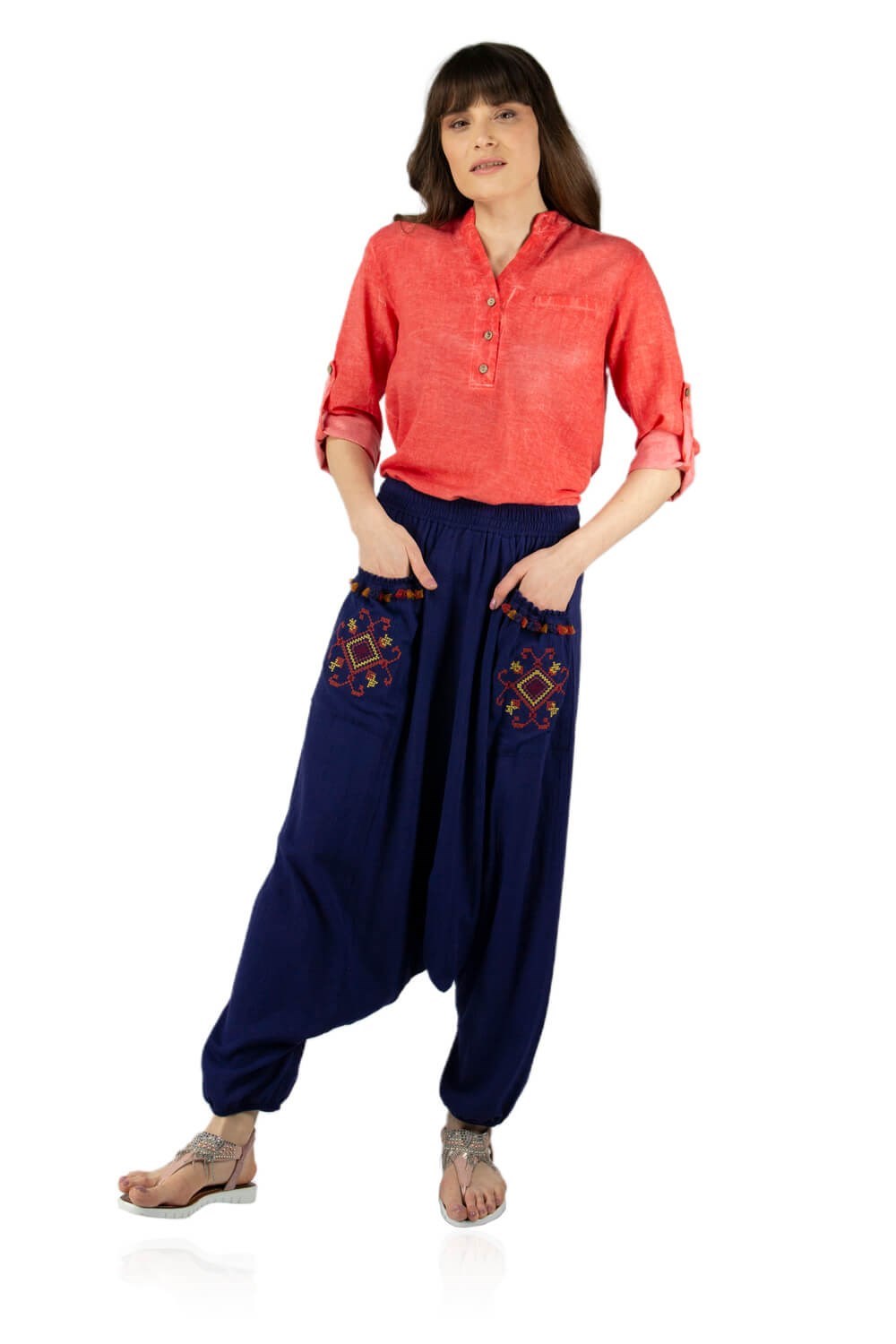 Toptan Şile Bezi Şalvar Lacivert