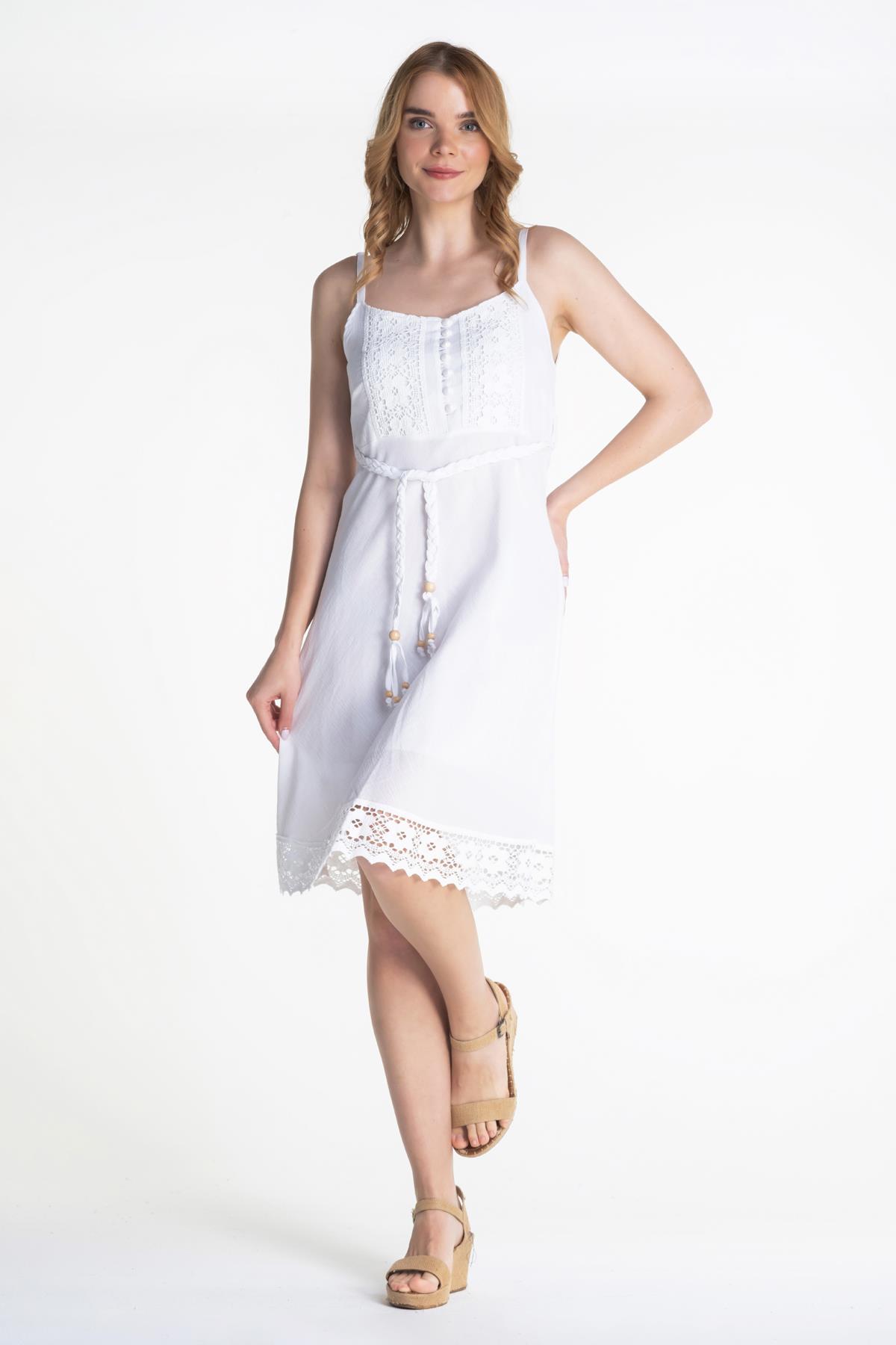 Toptan Eda Elbise Beyaz